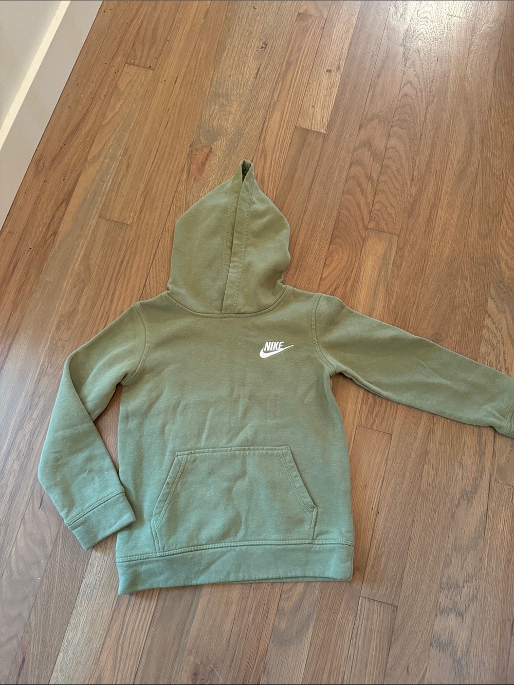 Nike Green Pullover Hoodie with White Swoosh